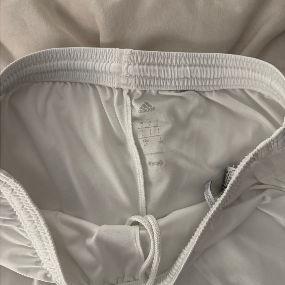 Adidas White Athletic Performance Shorts - Picture 2 of 3